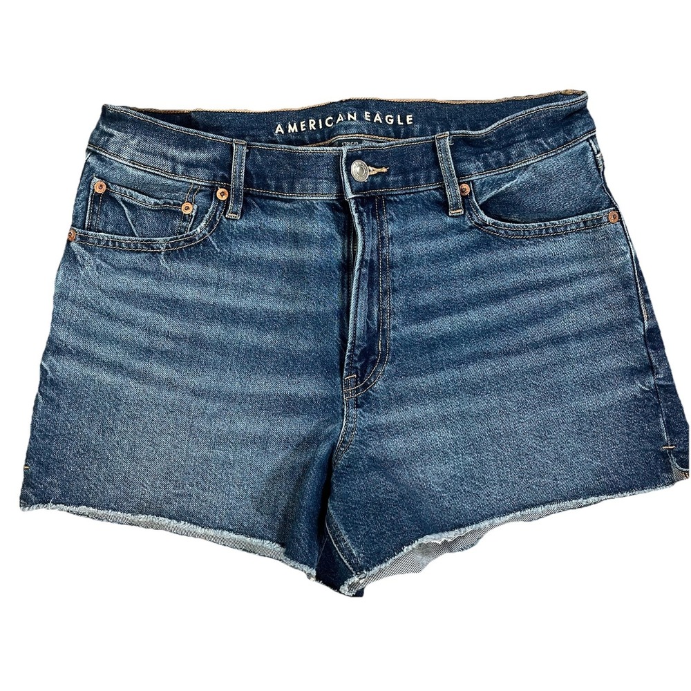 American Eagle Strigid‎ Super High-Waisted Relaxed Denim Short Size 10